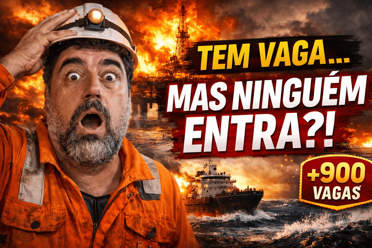 VAGAS PARA MARÍTIMOS DISPARAM EM 2026